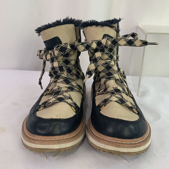 Kate Spade black tan lined winter boots - Picture 3 of 10